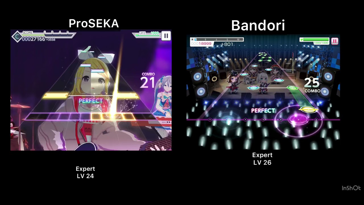 Roki Project Sekai vs. Bang Dream comparison [Expert]