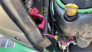 John Deere LA105 Mower Oil change