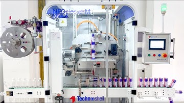 Shrink Sleeve Labeling for Bottles | Automatic Shrink Sleeve Applicator NEOsleeve M by Technoshell
