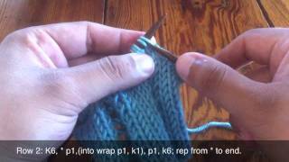 How To Knit The Open-Work Ladder Stitch