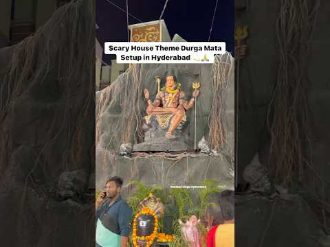 Scary House Theme Durga Mata Setup In Hyderabad 2023 Durga Mata 2023 Durgapuja Ytshorts Shorts