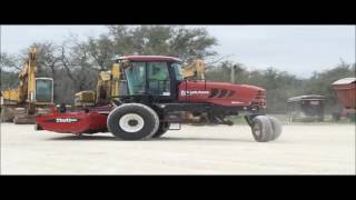 2012 MacDon M205 self-propelled windrower for sale | no-reserve Internet auction March 22, 2017