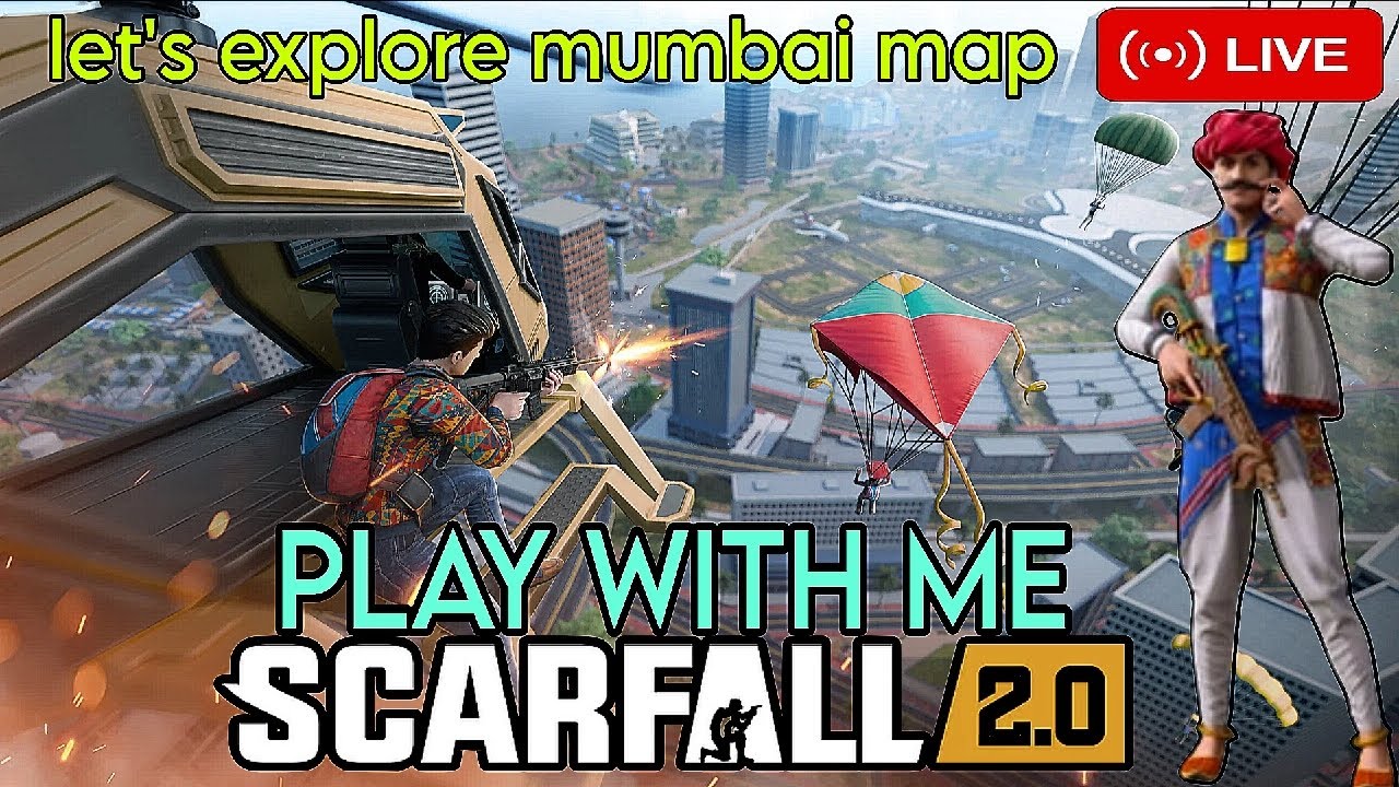 SCARFALL 2.0 LIVE STREAM |DAY 1| LETS EXPLORE MUMBAI MAP #scarfall2live ...
