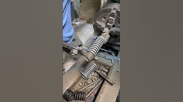 Crafting a High-Power Heavy-Duty Spring on the Lathe Machine | Precision Metal Work #shorts