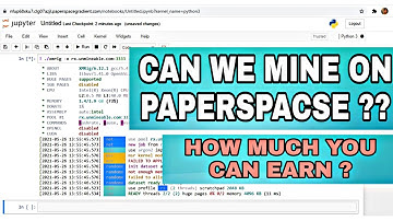 How to mine on Paperspace | Can I earn 1$ perday