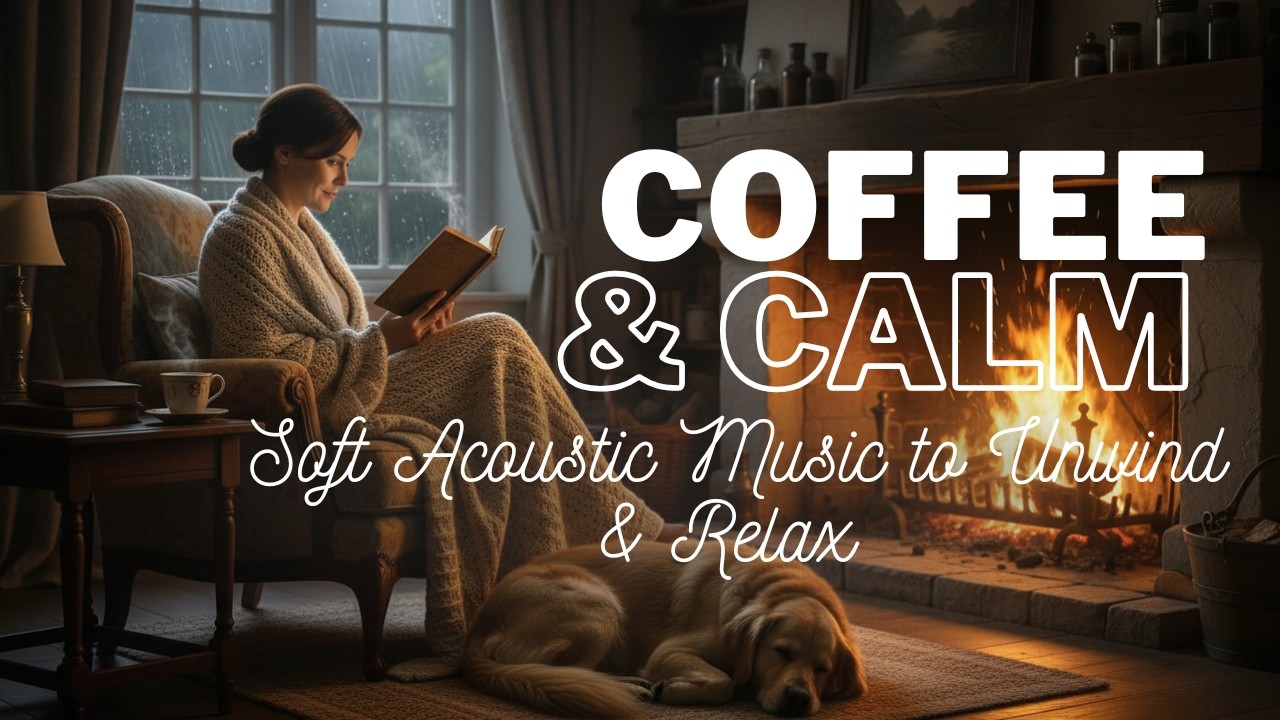 Soft Acoustic Music to Unwind & Relax | Rainy Night Coffee & Calm
