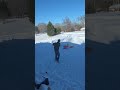DARTS 🎯 In The Snow ❄️ #golf #viral #shorts