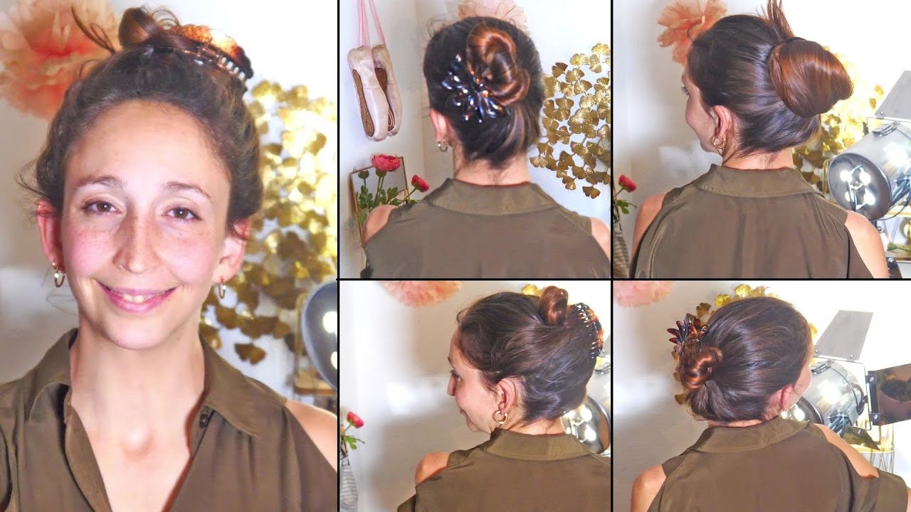 🌹5 chignons protecteurs pour cheveux longs et mi-longs (de raides à frisés)