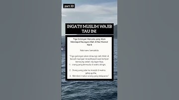 3 golongan manusia yg mendapat naungan dari Allah di hari kiamat.#motivation #shorts