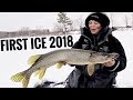 Catching Fish On 2 Inches Of Ice!