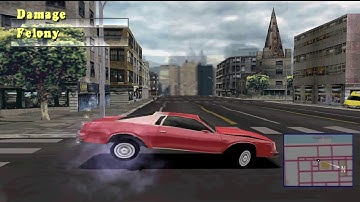 Driver 1 (PSX) Fun with gameshark codes 2! No damage + low gravity!