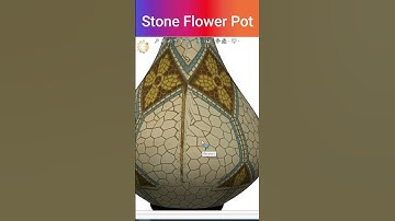 Stone Flower pot #shorts #shorts #shortsfeed #cadmonkeys #solidworks #flowerpots #flowers
