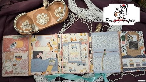 Portfolio Flipthrough - Lapbook - Junk Journal - For Sale in my Etsy shop