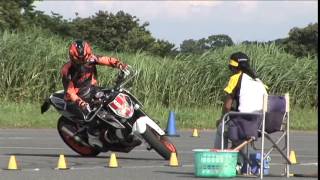 2015 5 31 Dunlop Moto Gymkhana Ohtaki 選手 KTM 690DUKE heat 2
