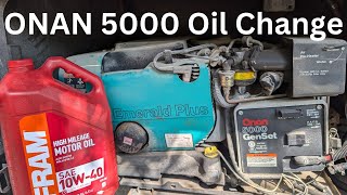 Onan Genset Generator Oil Change In 10 Minutes How to Change RV Onan Generator Oil
