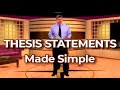 Easiest Way to Write a Thesis Statement - How to make a thesis statement for an analytical essay