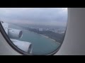 Singapore Airlines A380 landing at Singapore Changi