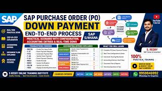 SAP S/4HANA PO Down Payment Process | Step-by-Step Practical Example