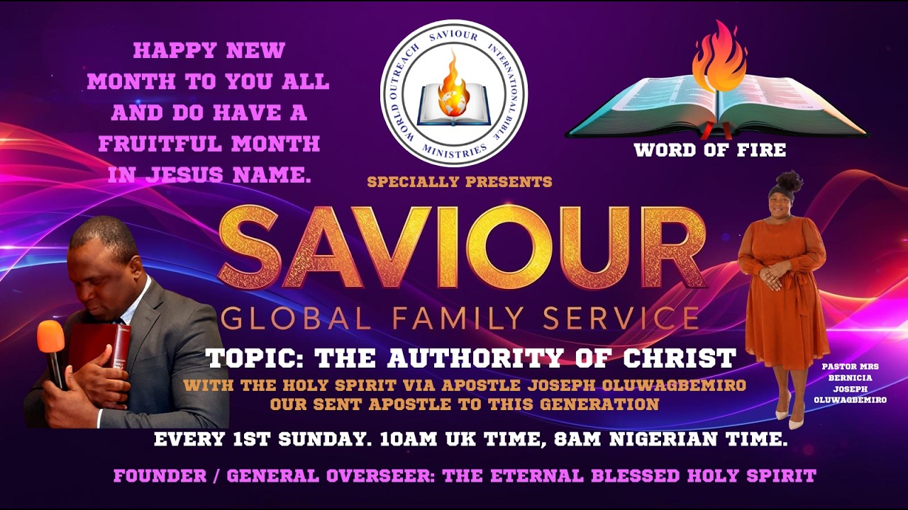 The Authority of Christ by Apostle Joseph Oluwagbemiro. Our SENT Apostle to this Generation