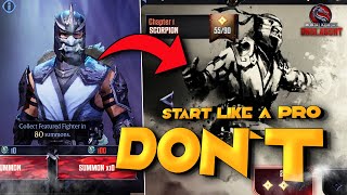 DON`T MAKE THIS MISTAKES!!!! SUMMON ON THIS BANNER!! Beginner Tips!!! (Mortal Kombat: Onslaught)