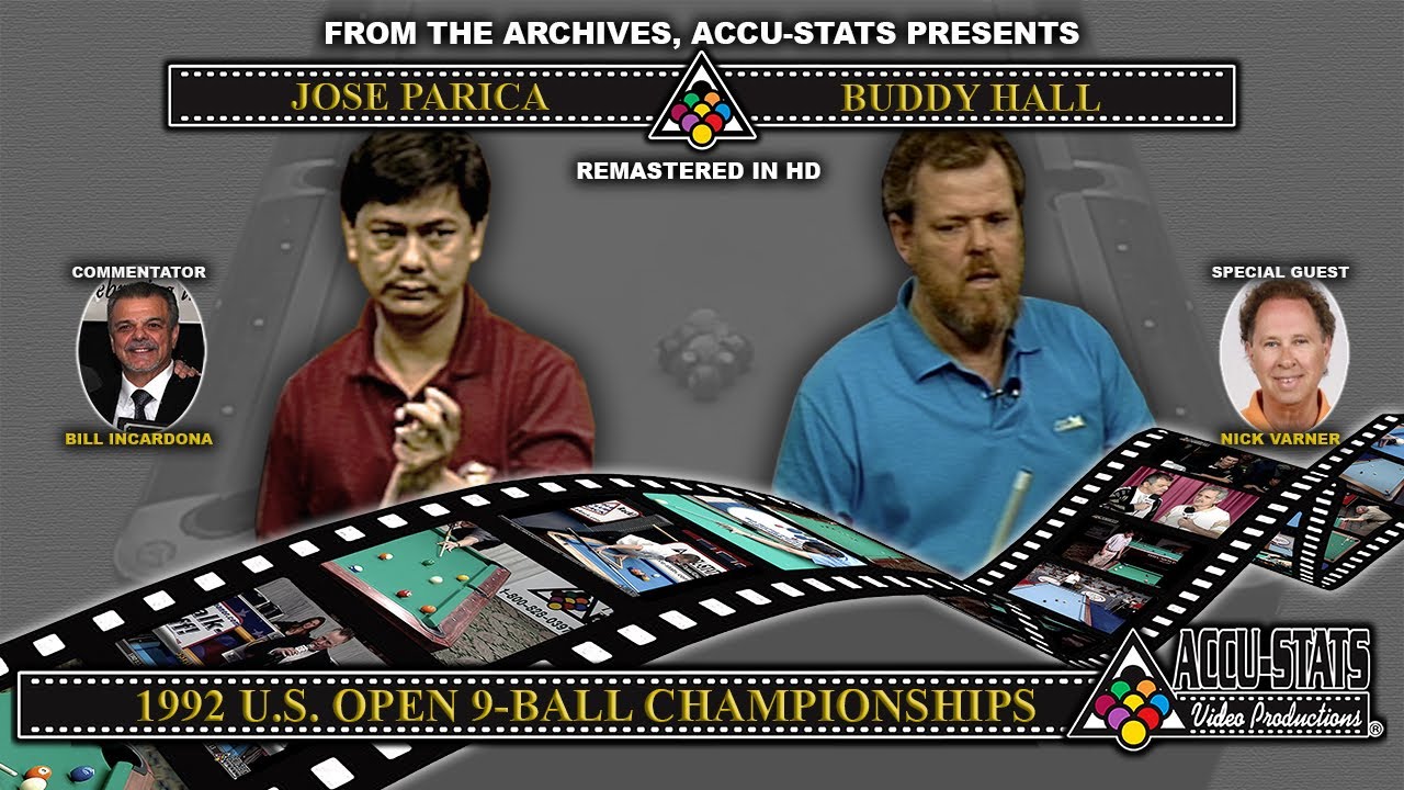 9-Ball - BUDDY HALL vs JOSE PARICA - 1992 US Open 9-Ball