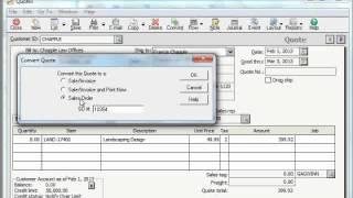 Sage 50 Tutorial Converting Quotes Sage Training Lesson 6.4
