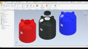 CAD TUTORIAL OF A WATER STORAGE TANK IN AUTODESK INVENTOR -  BEGINNER FRIENDLY