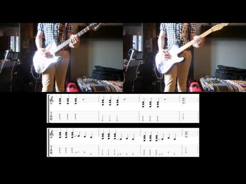 Foo Fighters - Run Guitar cover with tabs (for 2 guitars)