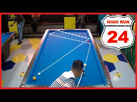하이런 24 당구 3 쿠션 Pedro Gonzalez | High Run 24 3 Cushion Billiards | Bida 3 Băng