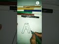 Letter A Shadow Alphabet Learning Easy Viral Alphabets Letter A Shadow Alphabet Learning Easy Viral Alphabets