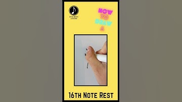 How To CORRECTLY Draw A 16th Note Rest