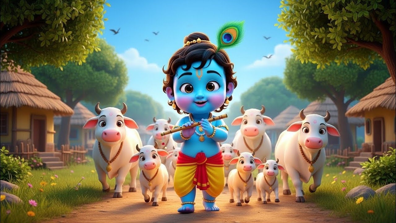 छोटी छोटी गैया छोटे छोटे ग्वाल। Choti Choti Gaiya Chote Chote Gwal। #kanha #krishna #krishnabhajan