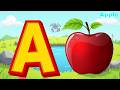A for Apple 🍎 | Alphabet Dancing Pineapples 🍍 | Fun Preschool Song | Mini Shark 🦈