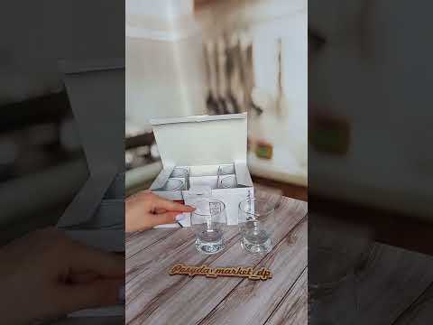 Набір склянок низьких 225 мл 6 шт Pasabahce Aquatic 42973, видео 1