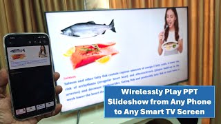 Как воспроизвести слайд-шоу PowerPoint на любом смарт-телевизоре с любого телефона (беспроводным ... screenshot 2