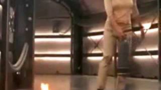 Elisabeth Shue - Hollow Man - Black Leather Survivor Boots.