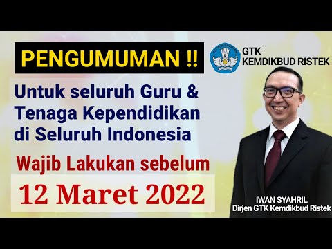 PENTING! info GTK Kemdikbud Ristek - Wajib bagi SEMUA guru - sim pkb info gtk