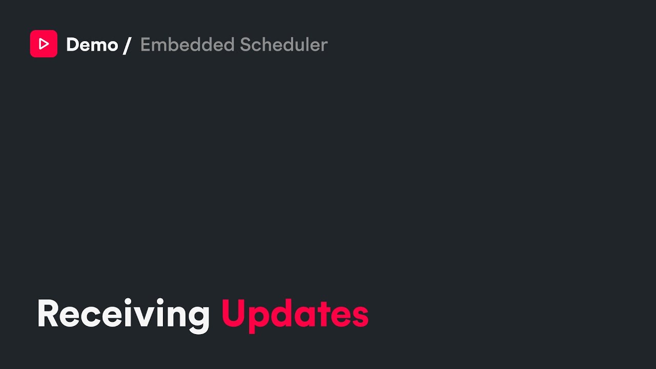 Cronofy Embedded Scheduler - Receiving Updates - YouTube