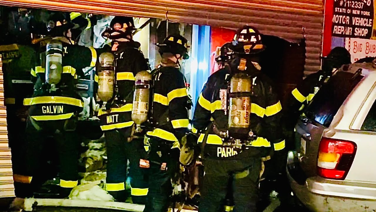 FDNY BOX 3381 - FDNY OPERATING AT 2ND ALARM FIRE IN AUTO REPAIR SHOP ON ...