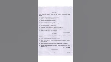 Marketing Management QP  #keralauniversity #5thsemexam  #exam