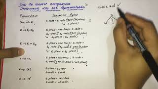 SDD to convert assignment statements into 3 Address Code Representation-COMPILER DESIGN-KTU