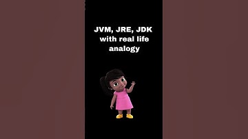 Jvm jre jdk with real life analogy #java #jvm #jre #jdk #shorts #javainanimatedway #trending