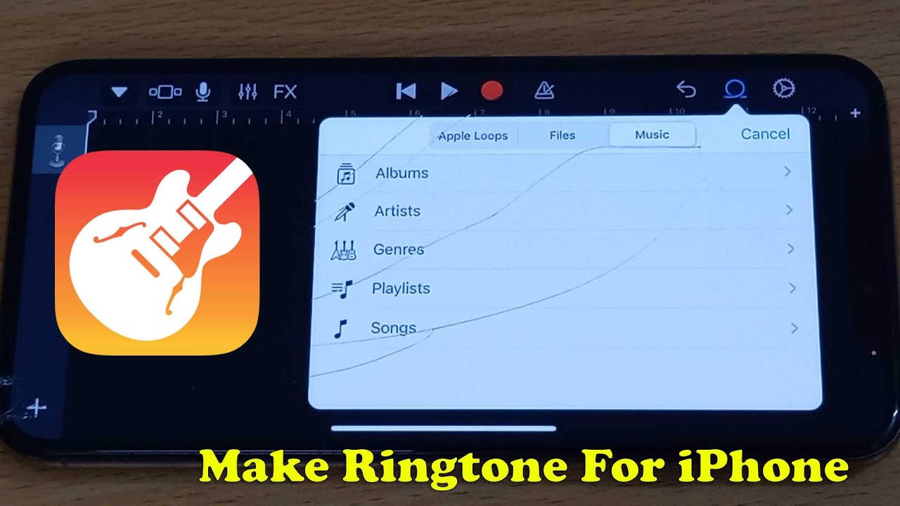 ios garageband ringtone