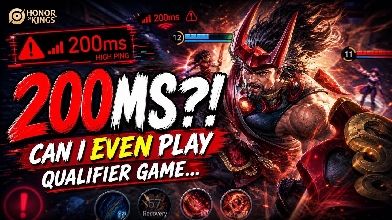 I Played Honor Of Kings Qualifiers as Roam with 200+ Ping... Here's What Happened 