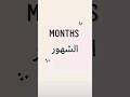 الشهور باللغة الإنجليزية Months In English 