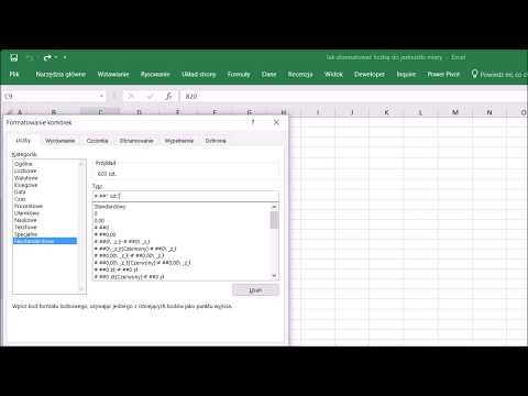 Wideo: Jak dodać jednostki do liczby w programie Excel?