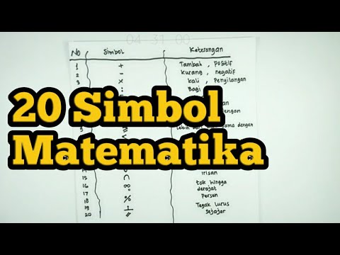 MUDAH!! 20 Simbol Matematika (Part.1) | Belajar Matematika
