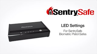 Sentry®Safe Pistol Safe - How to Change LED Settings