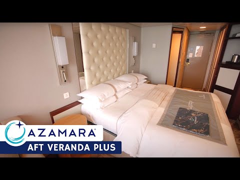 Azamara Onward Aft Veranda Plus Stateroom walkthrough tour