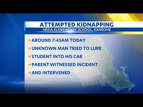 HPD investigating attempted kidnapping report at Heeia Elementary school in Kaneohe